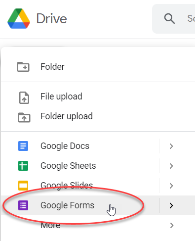 new google form 